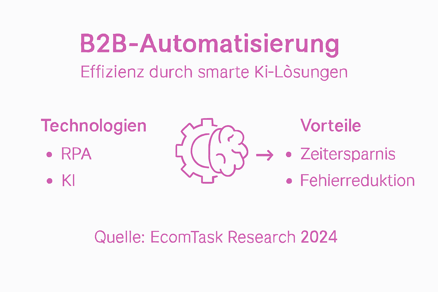 Infografik: B2B-Automatisierung – Chancen und innovative Technologien im Überblick
