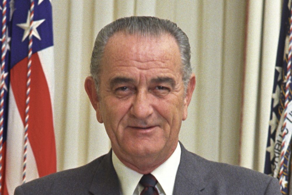 Portrait of President Lyndon B Johnson
