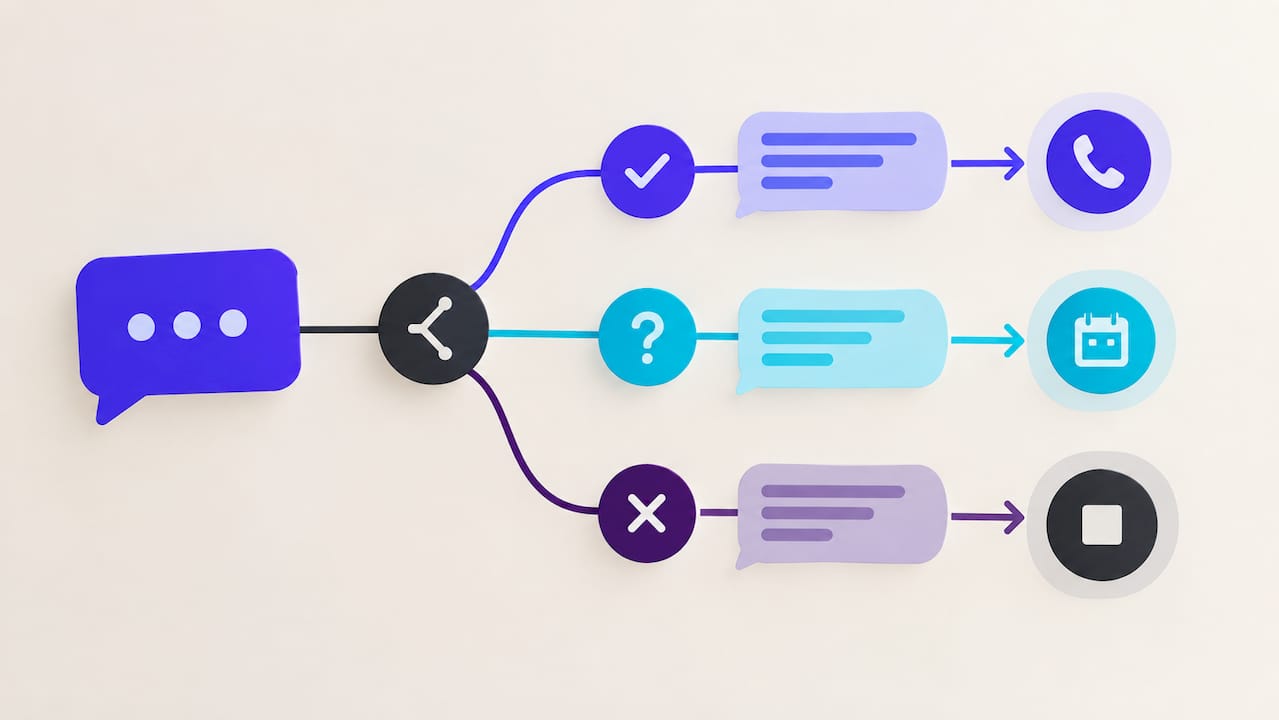 SMS replies routed by intent