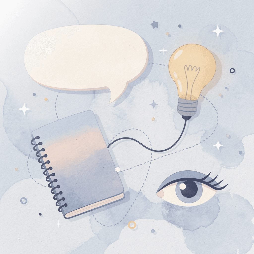 Scene illustration showing key print on demand platform features orbiting a central concept