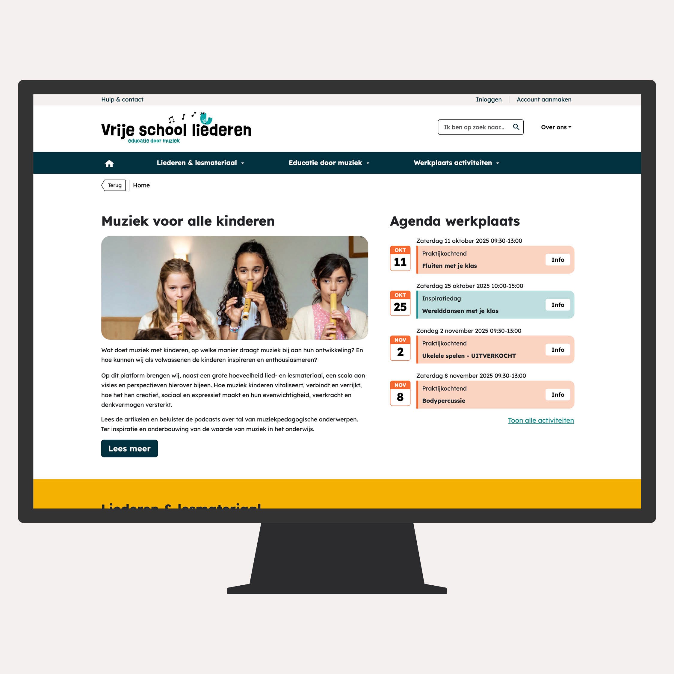 Vrijeschoolliederen website
