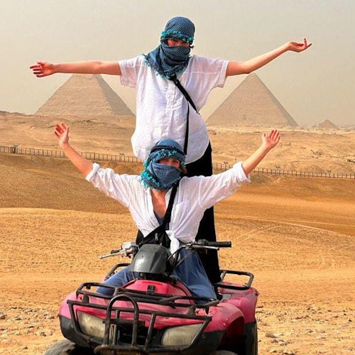 View of Giza pyramids