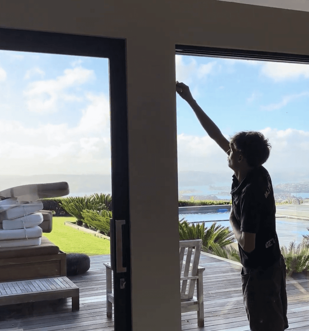 Professional window cleaning in Hamilton by MJ Exterior Cleaning — frames, sills, and glass cleaned throughout
