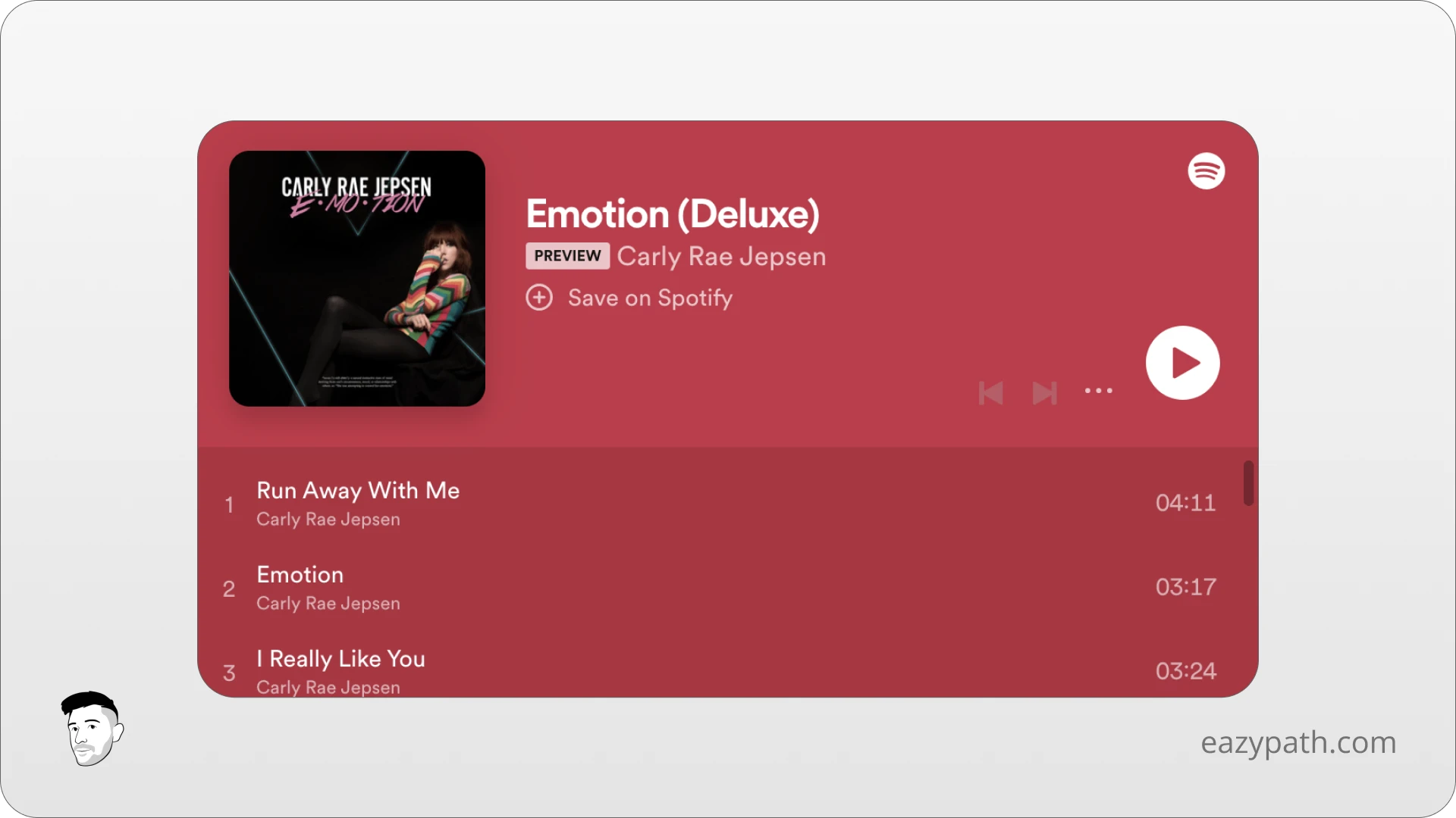 Spotify Notion Widget