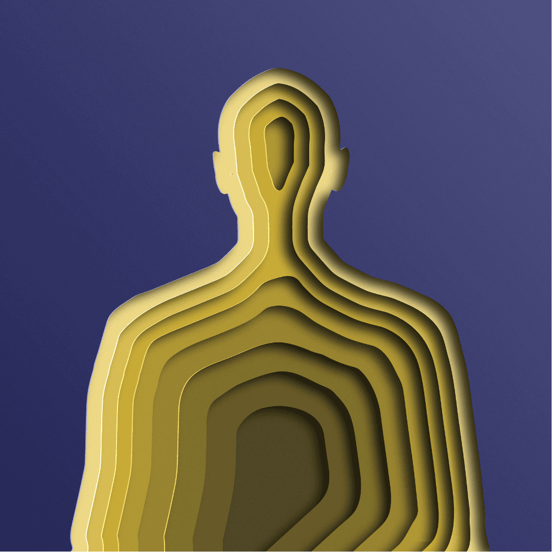 Portrait of portfolio creator – back view