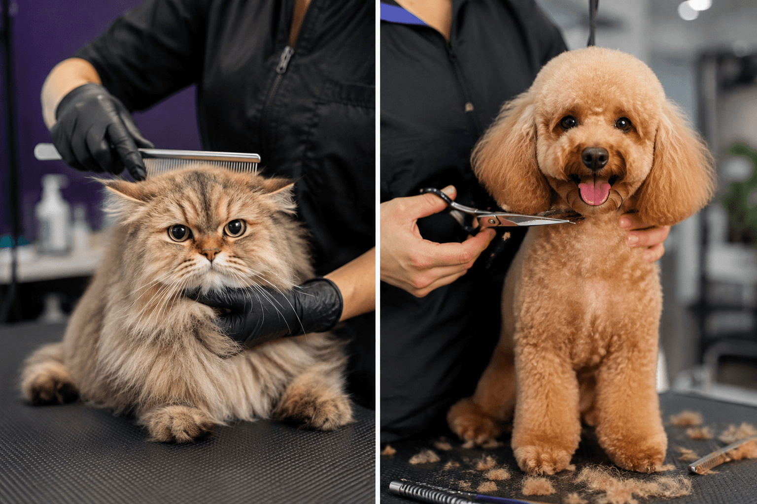 Cat Grooming vs Dog Grooming in Dubai