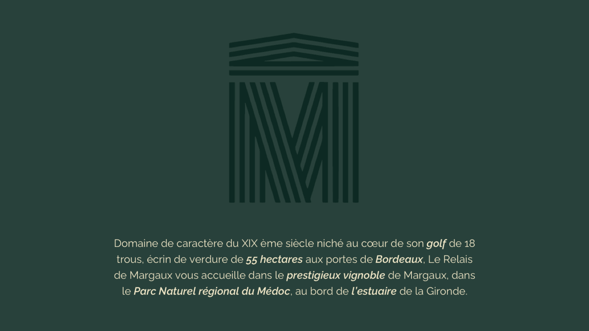 Visual with title centered