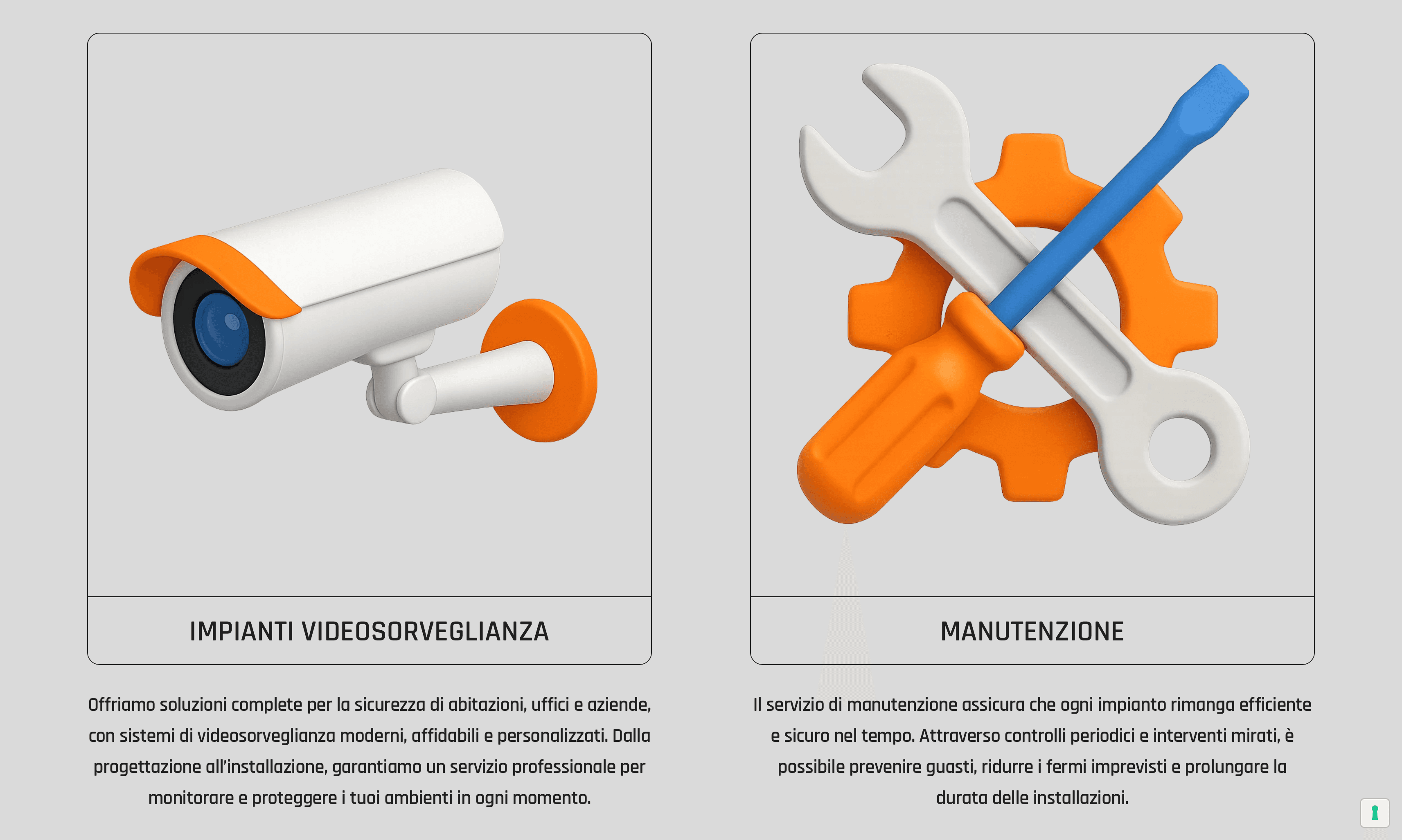 Tekno-Marca - Visual composition of services icons