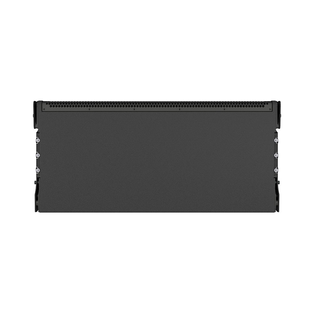 Rack server with textured top and perforated edge.