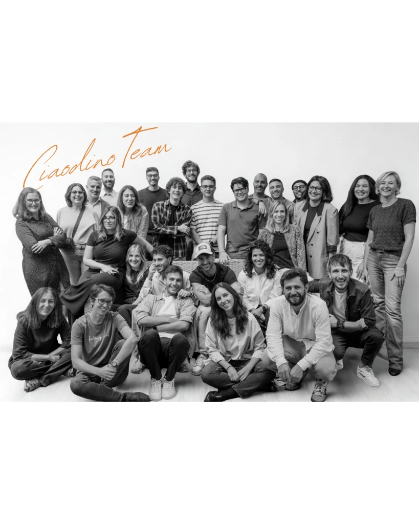 foto di gruppo del team di Ciaodino