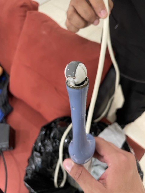 membrana desprendida y sin aceite