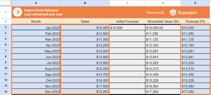 Select Data Range