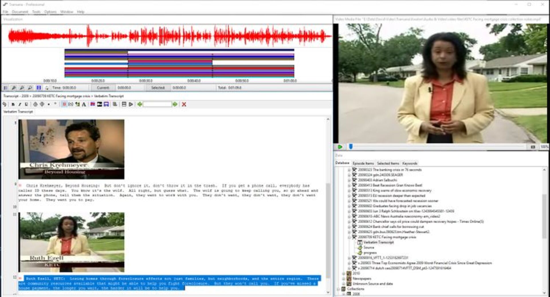 best qualitative data analysis software Transana
