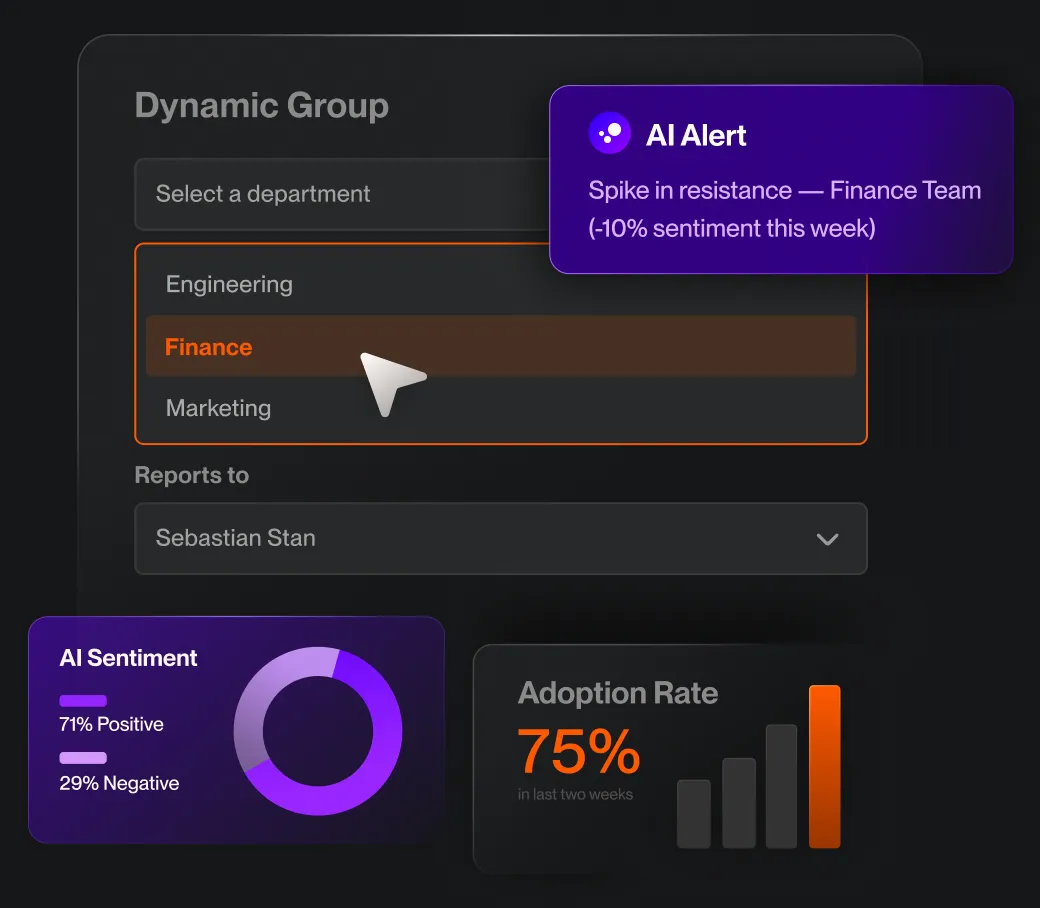 Get the right message to the right people at the right time with change journeys