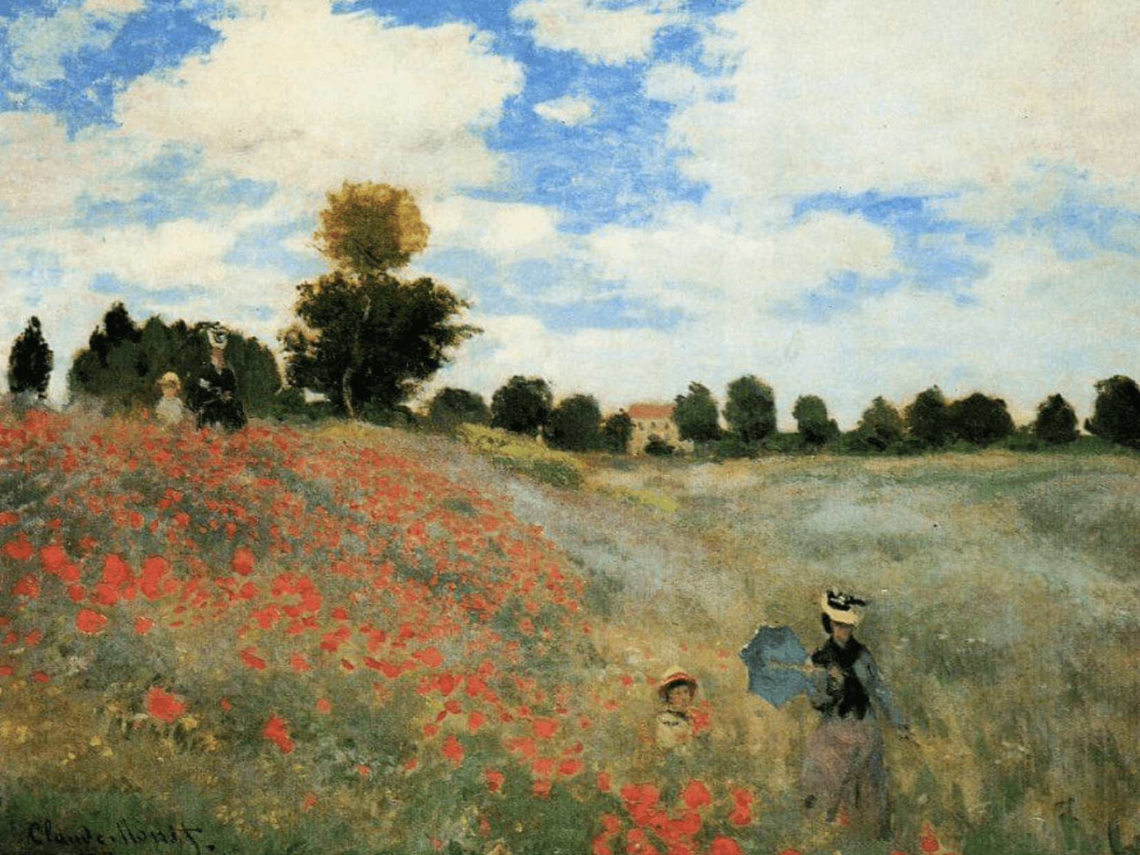 Poppy Fields near Argenteuil, 1873 by Claude Monet