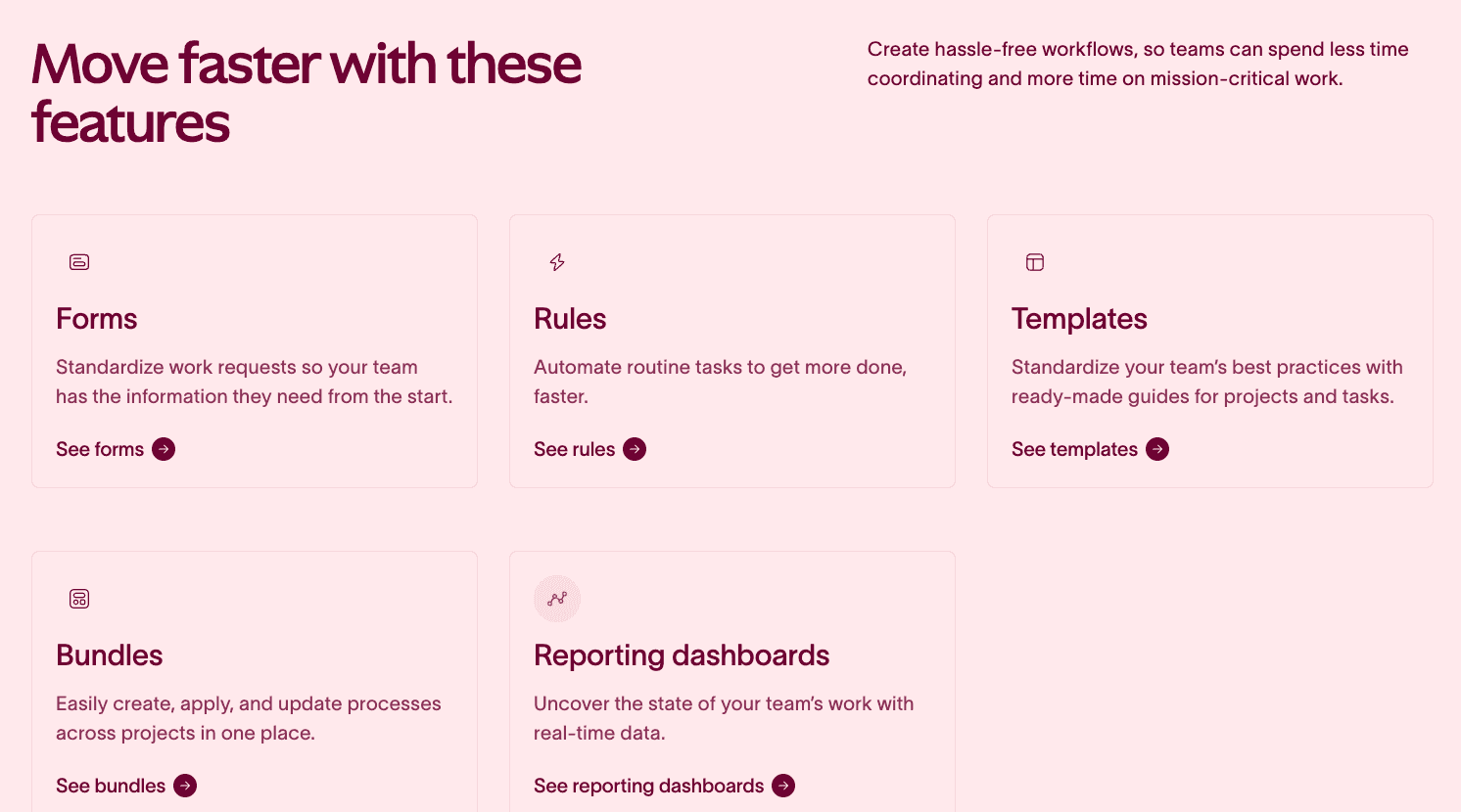 Asana’s marketing task management