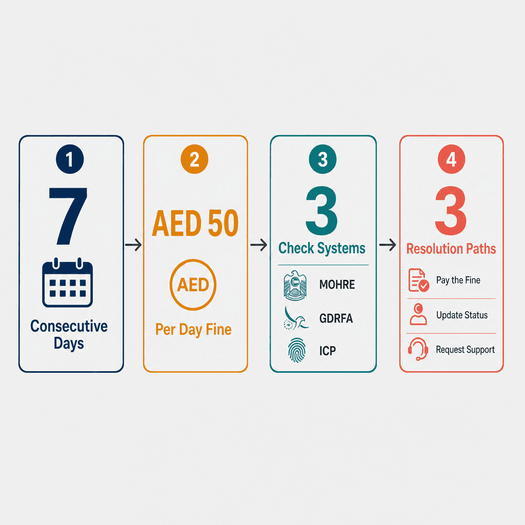 Infographic: Absconding in the UAE: Rules, Consequences and How to Resolve a Case