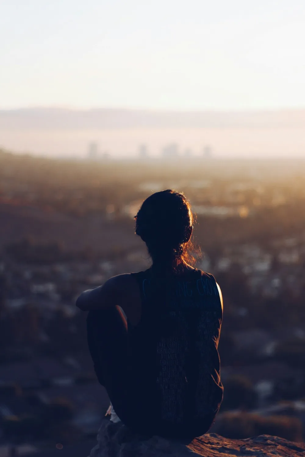 woman looking out into distance