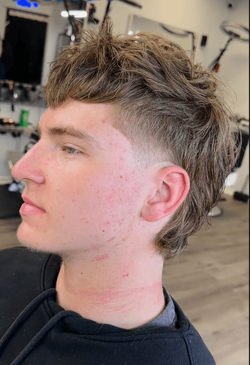 Mid Taper Mullet - Cropped by The Rooted Barber Experience