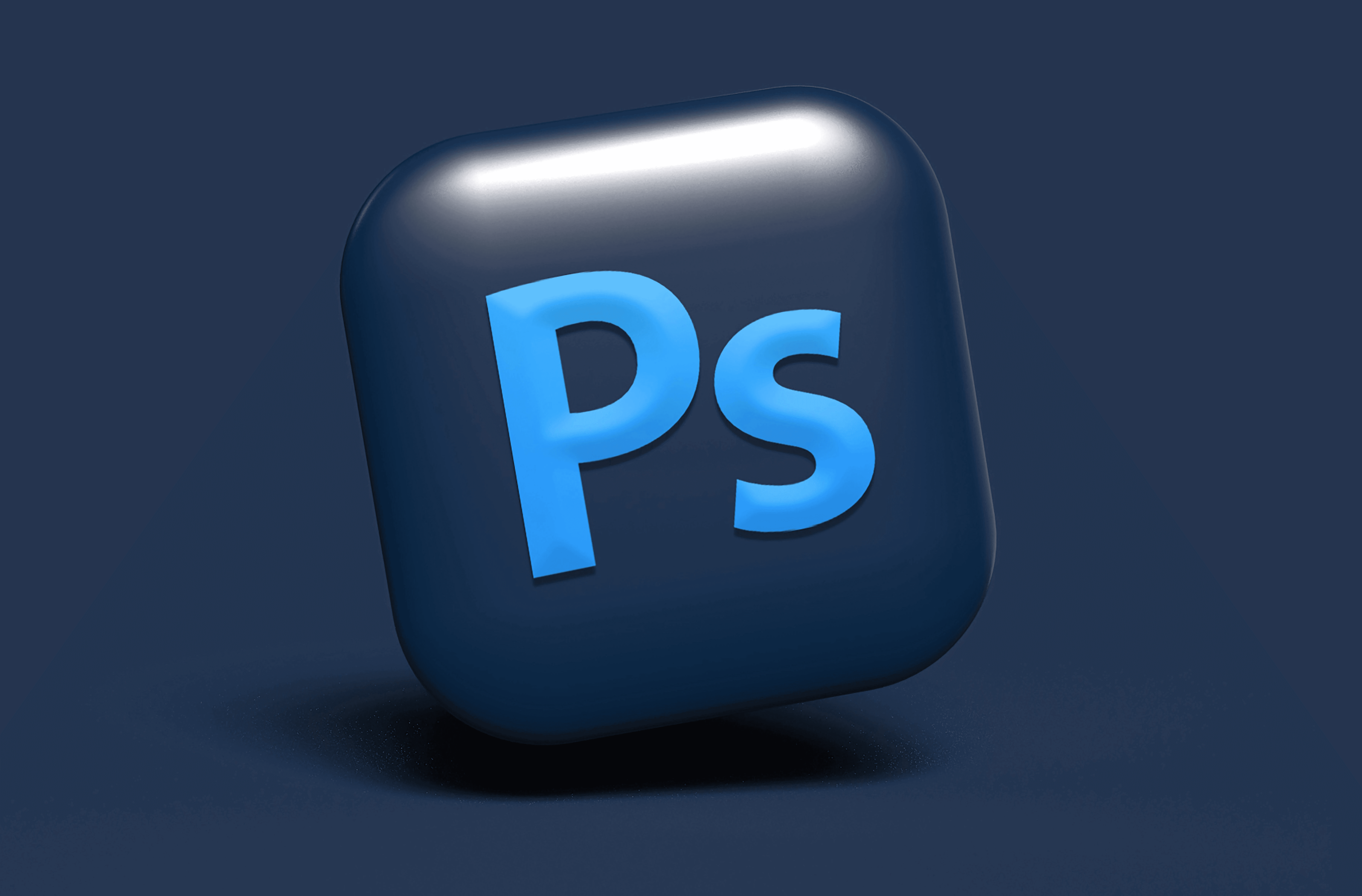 a blue square object with the letter p on it