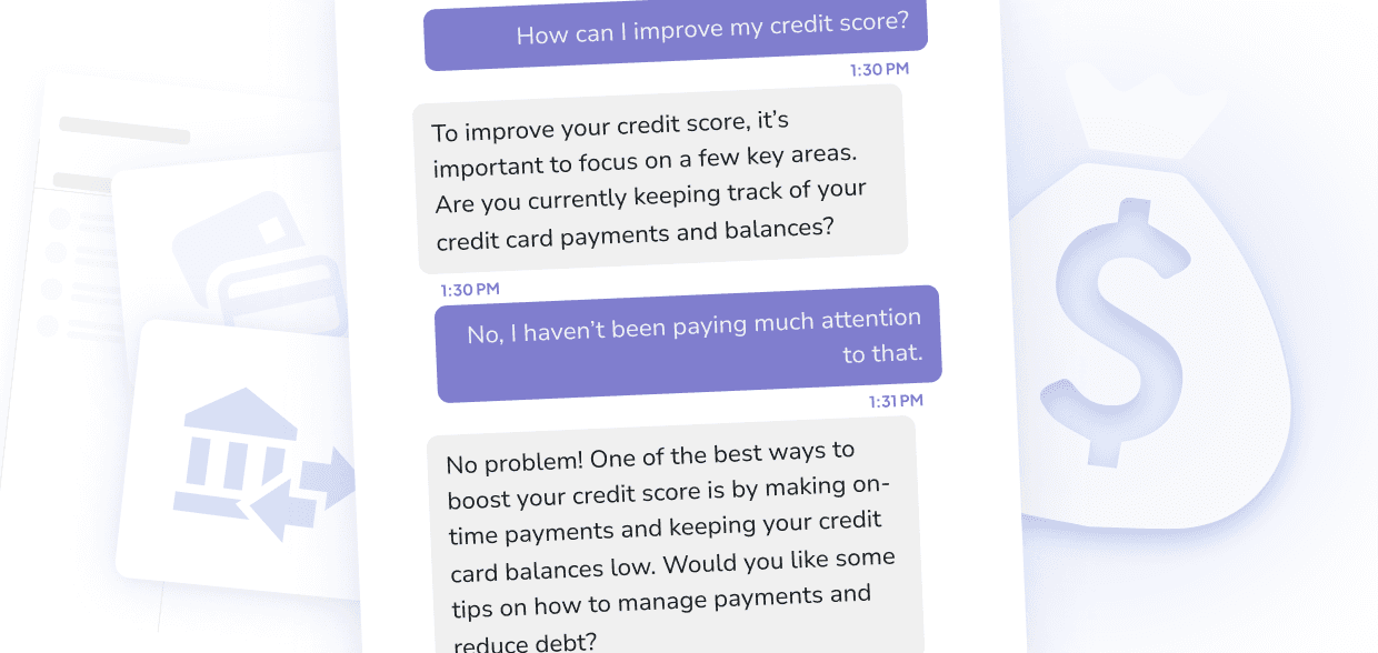 A generative AI chatbot implementing digital transformation for banking institutions, providing fast assistance to customers and enhancing the efficiency of online banking services.