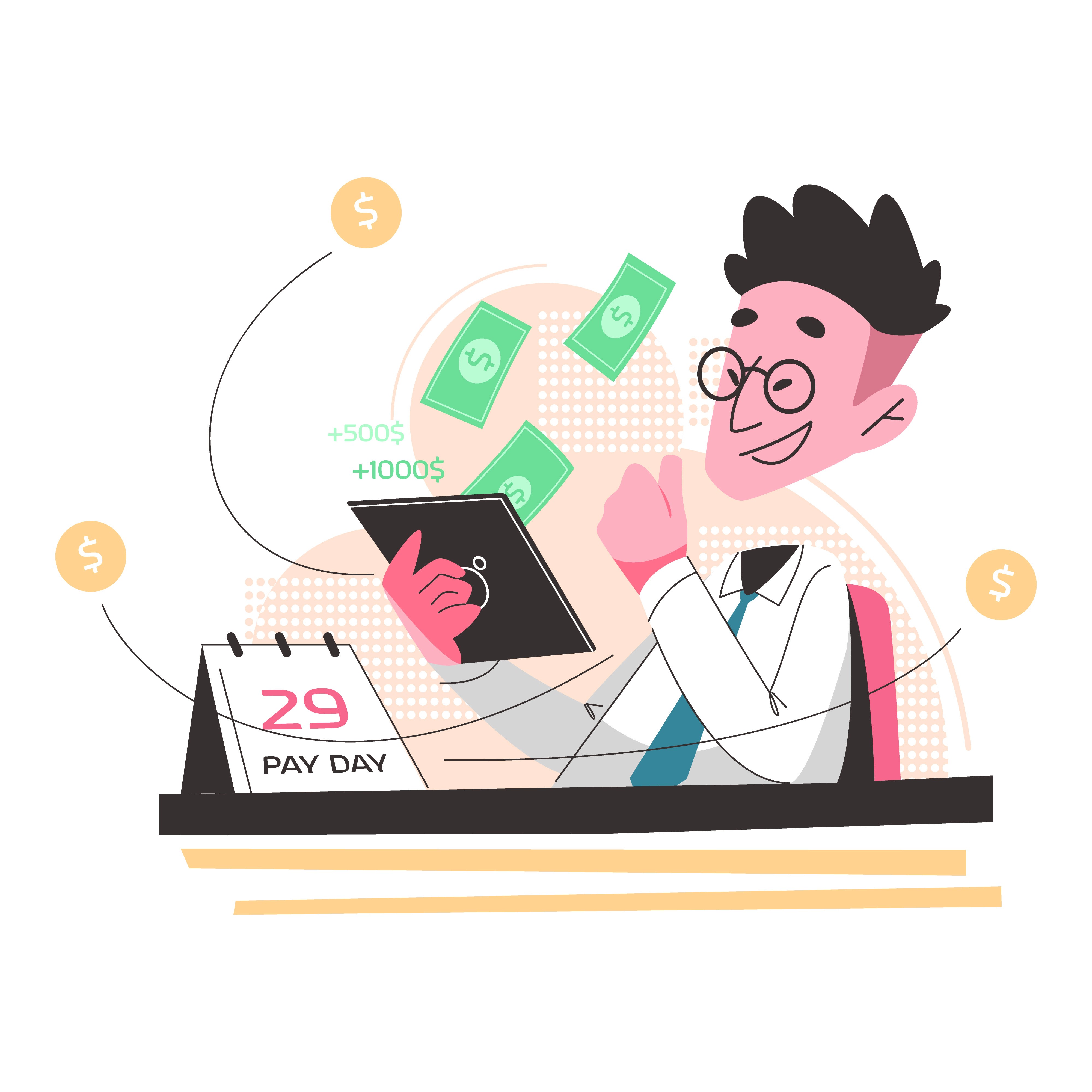 An employee is counting his salary on pay, trying to analyse the salary deduction as per the UAE labour law.