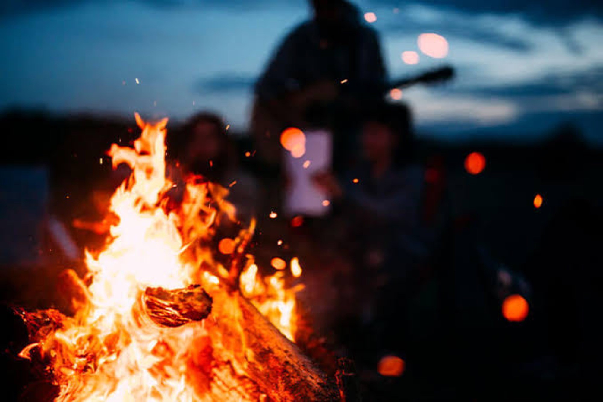 Sant Joan bonfire at Port de Sóller