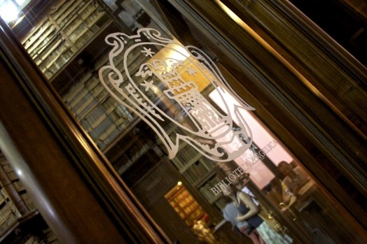 logo on the window