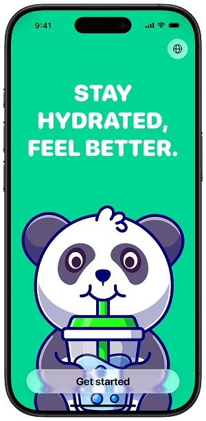 Water Tracker app designed by chizz.team