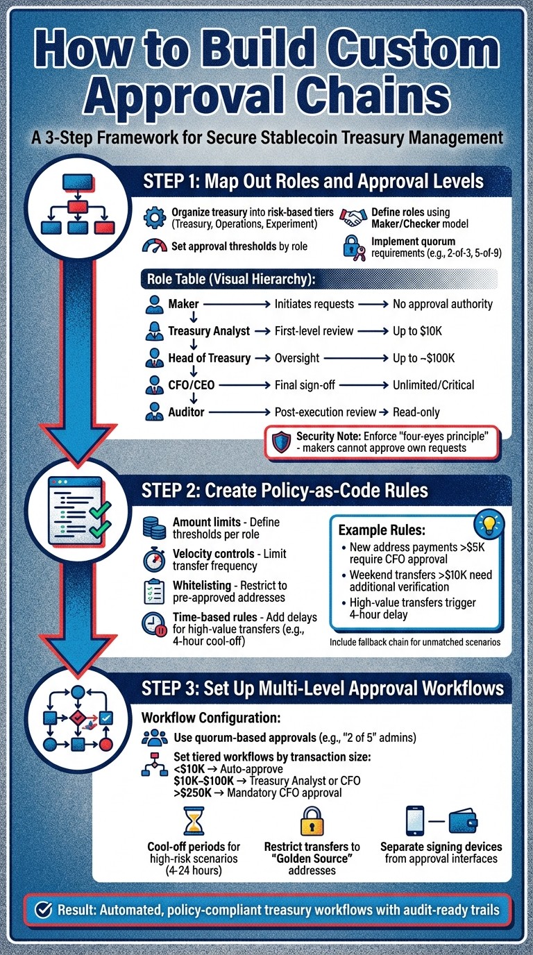3-Step Process to Build Custom Treasury Approval Chains
