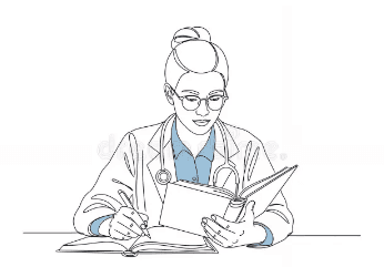 Dental student studying image