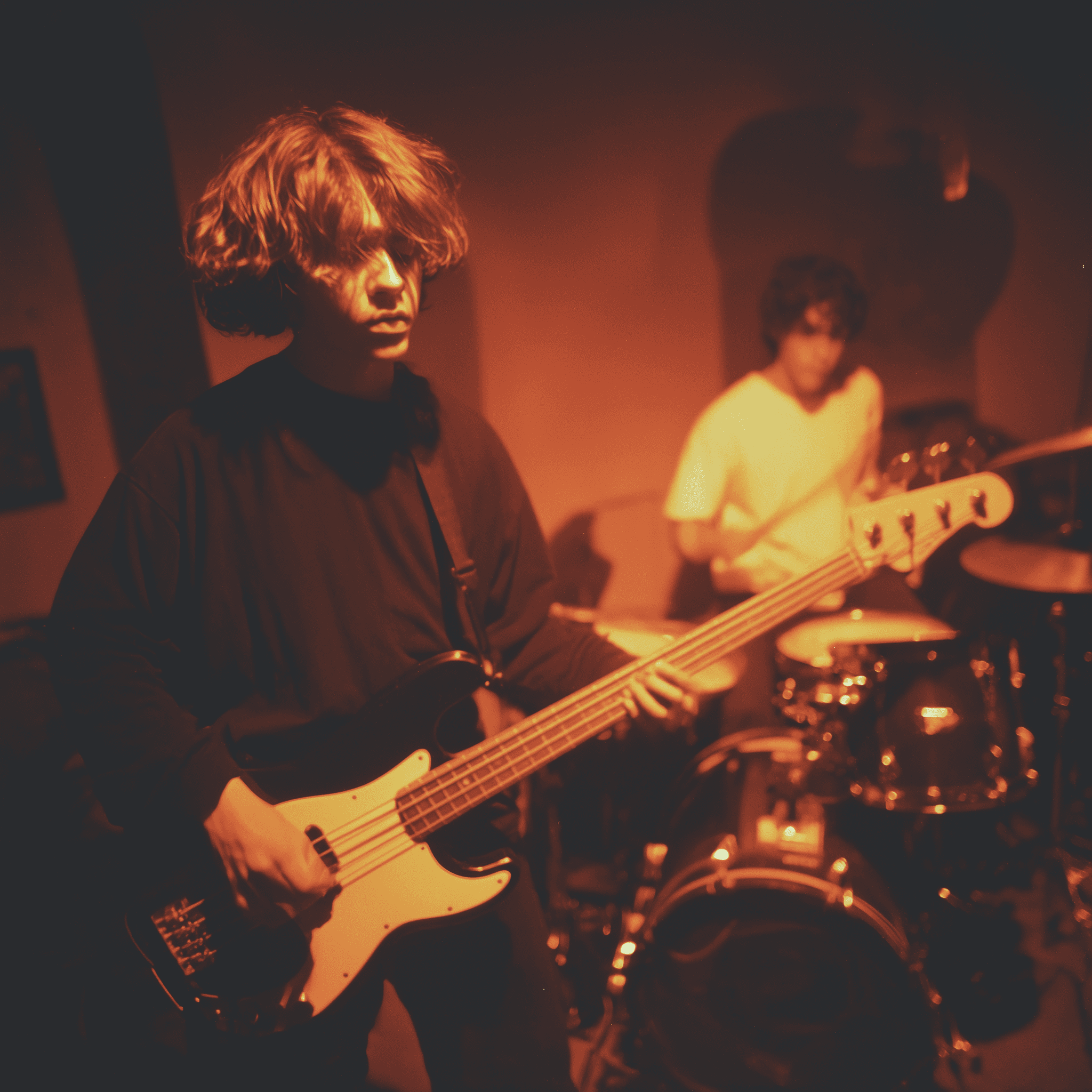 Alternative rock guitarist performing