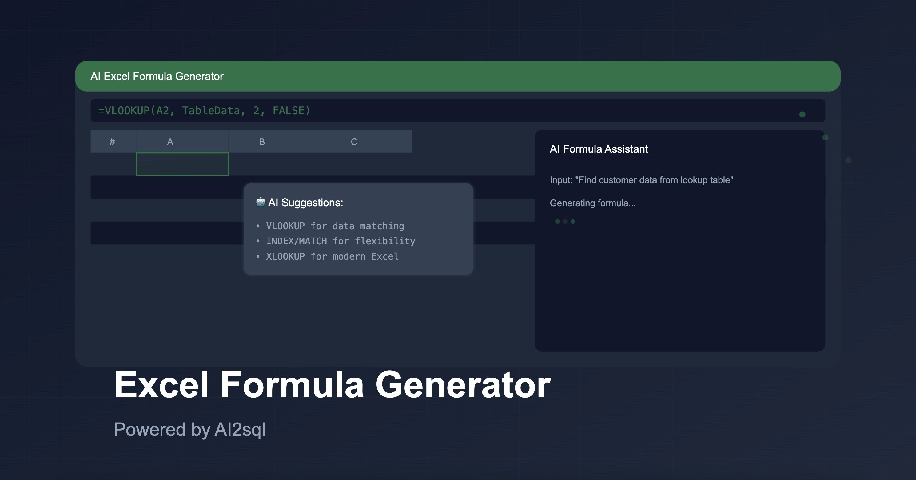 excel formula generator