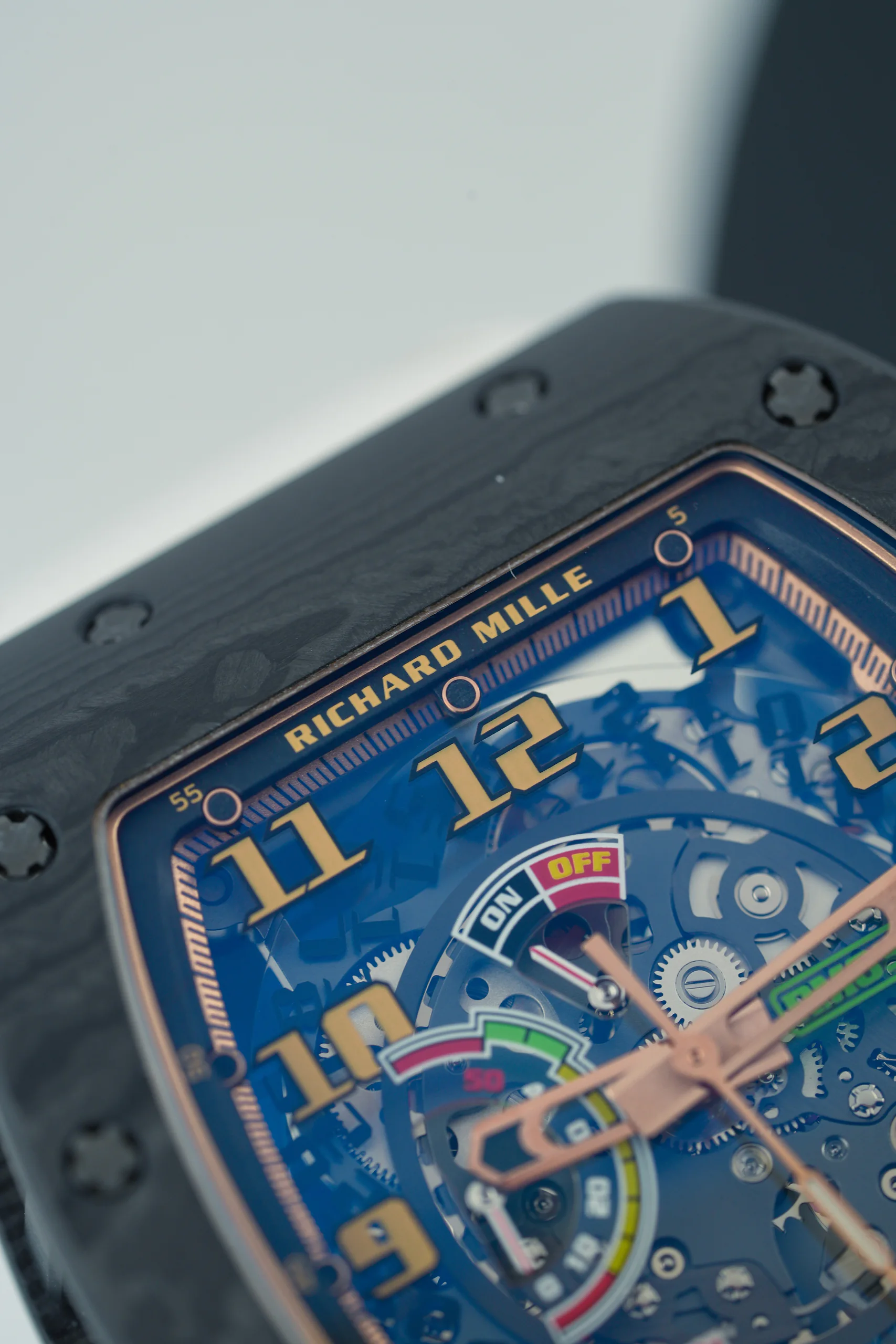 Richard Mille RM 030 Carbon close-up of the case and bezel