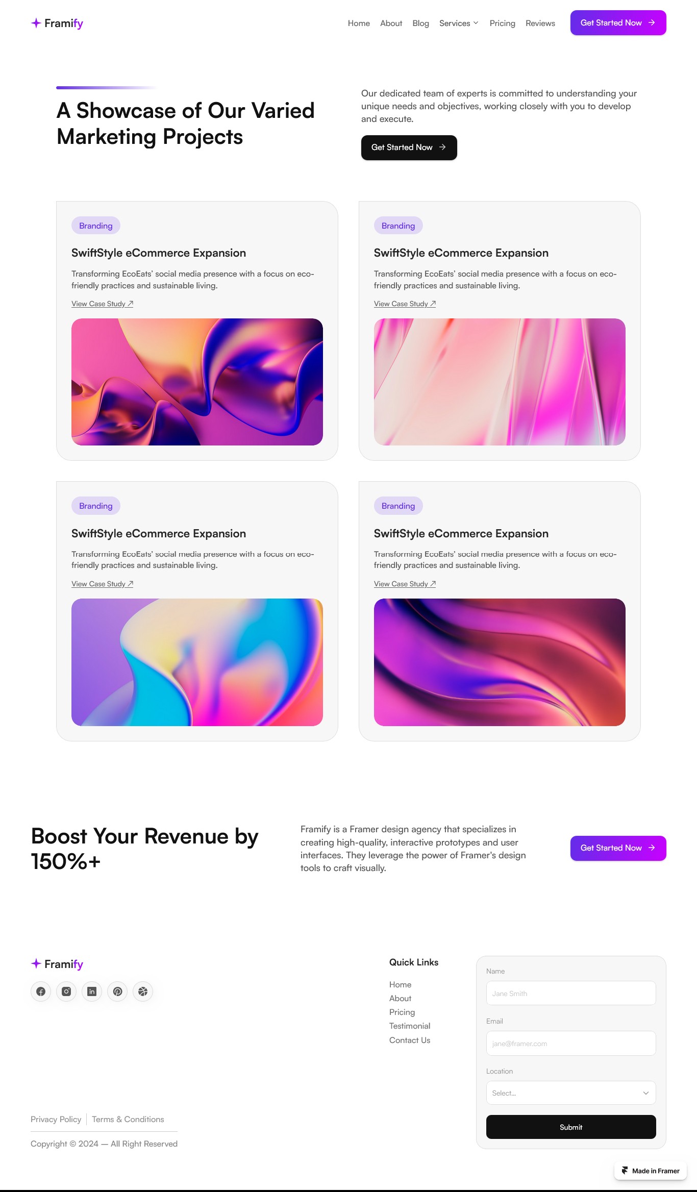 Framer Portfolio Page v6