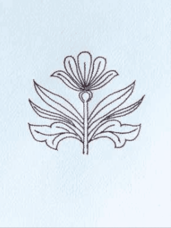 herd of sheep on road painting