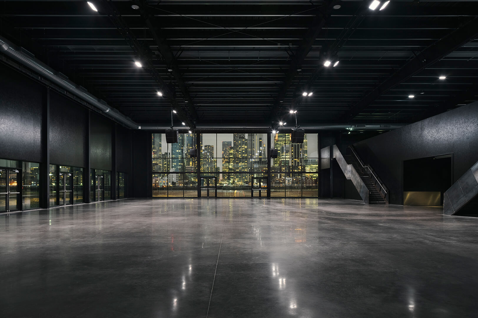 a building with trees and plants