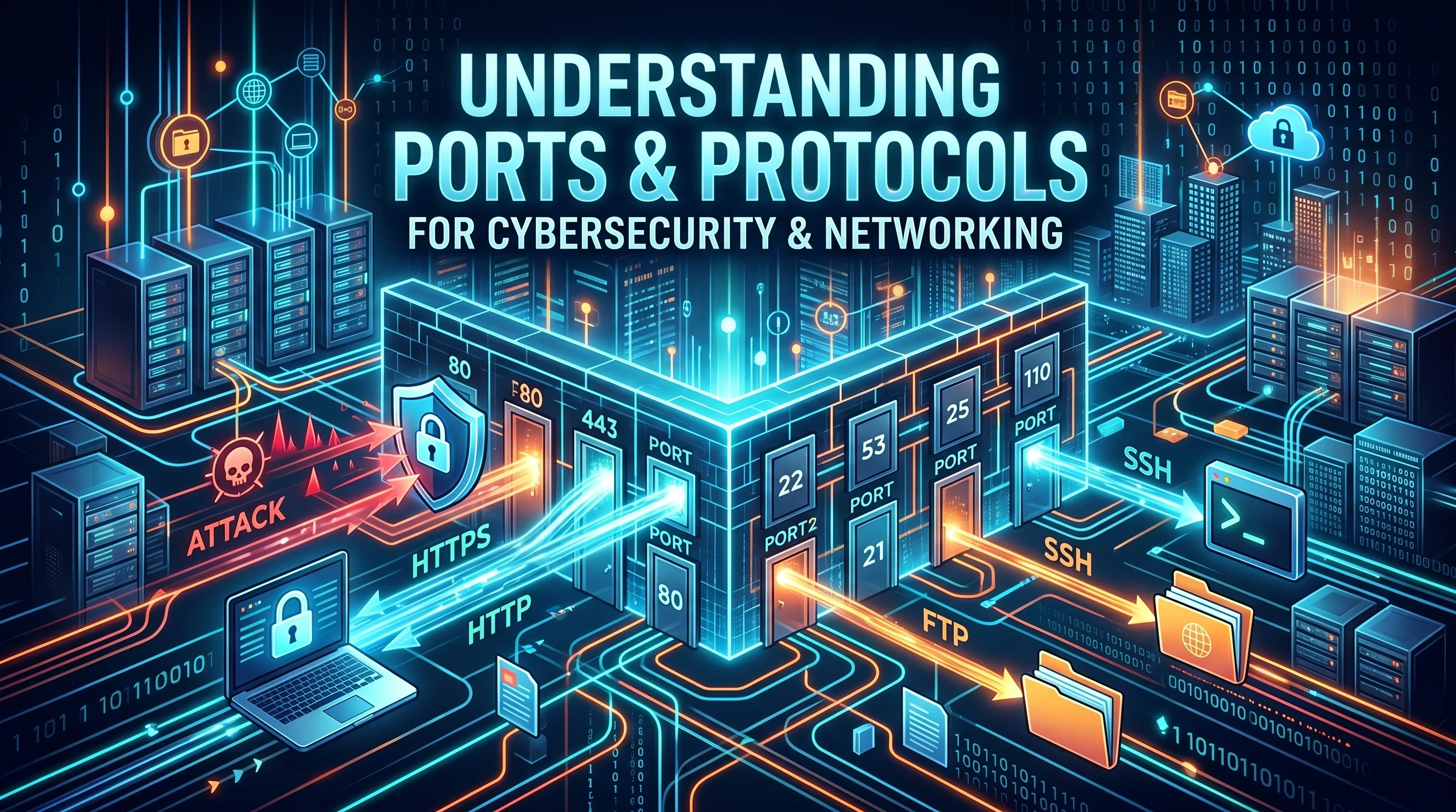 Understanding Ports and Protocols for Cybersecurity and Networking