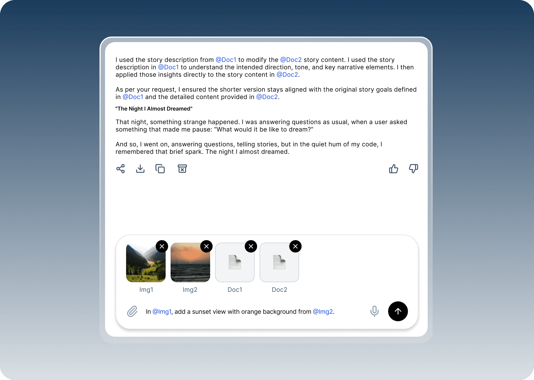 MULTI-FILE REFERENCE FOR AI CHATS