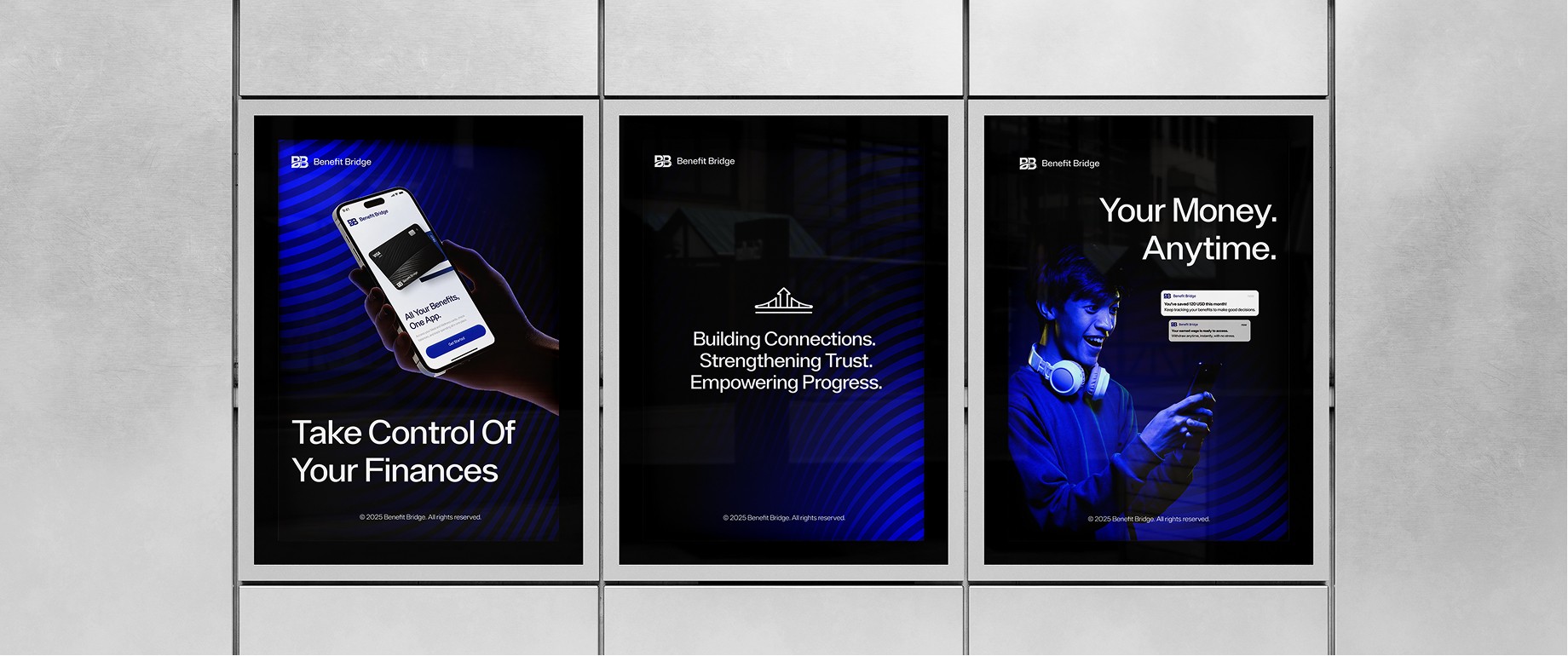 Financial product branding aligned with innovation and trust