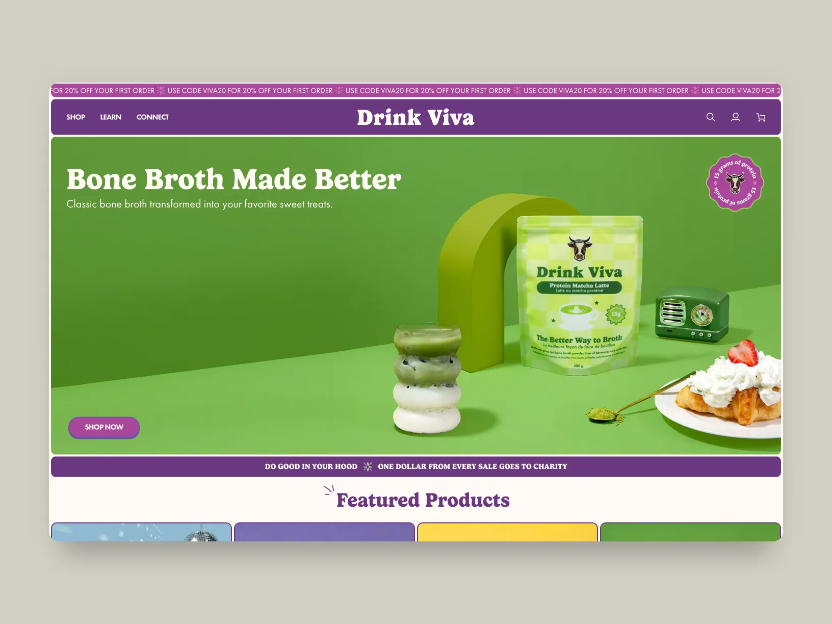 Basalto Studo work for Viva Drink