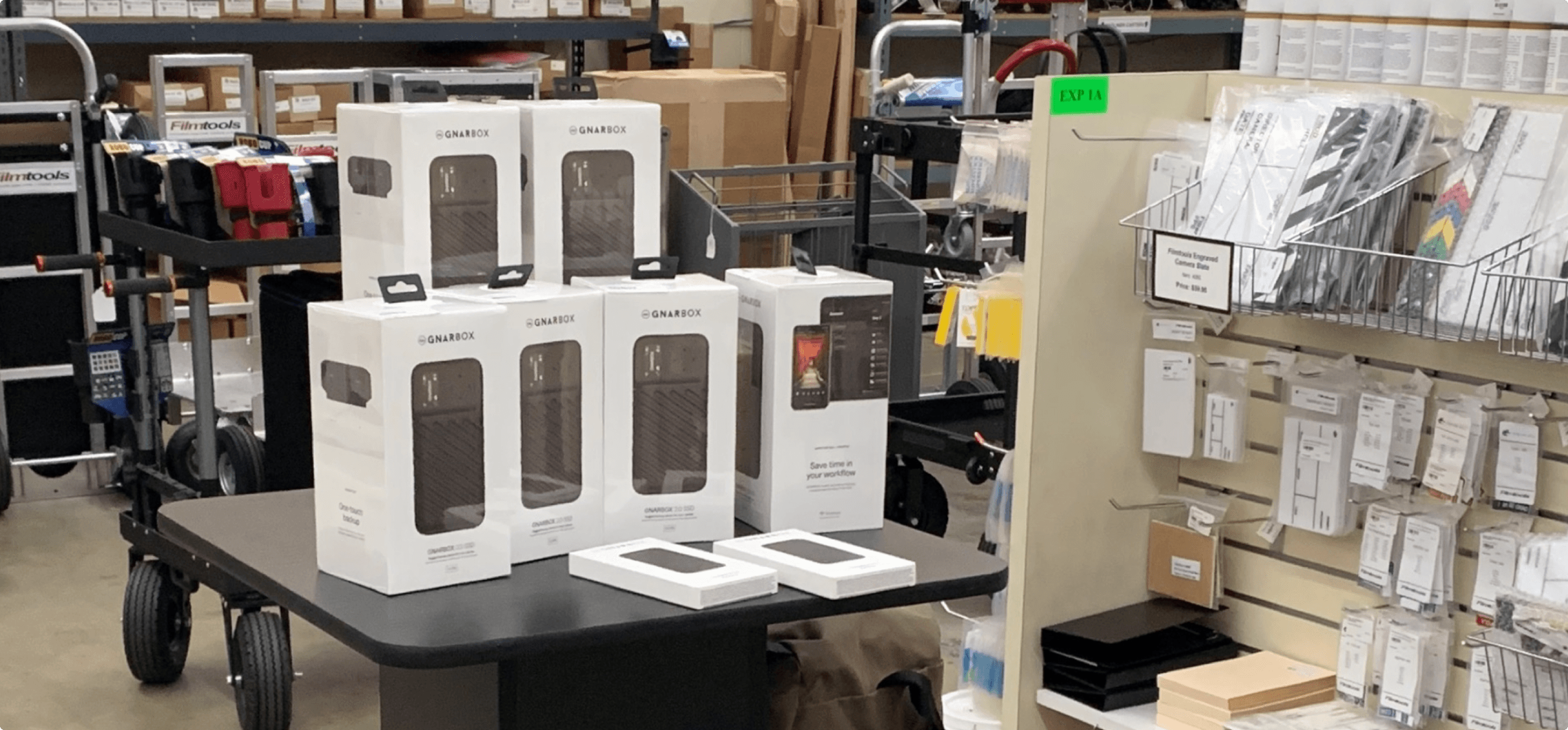 GNARBOX appearing in a retail store.