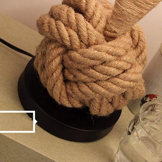 Stylish rope table lamp that enhances home decor with its premium build and aesthetic.