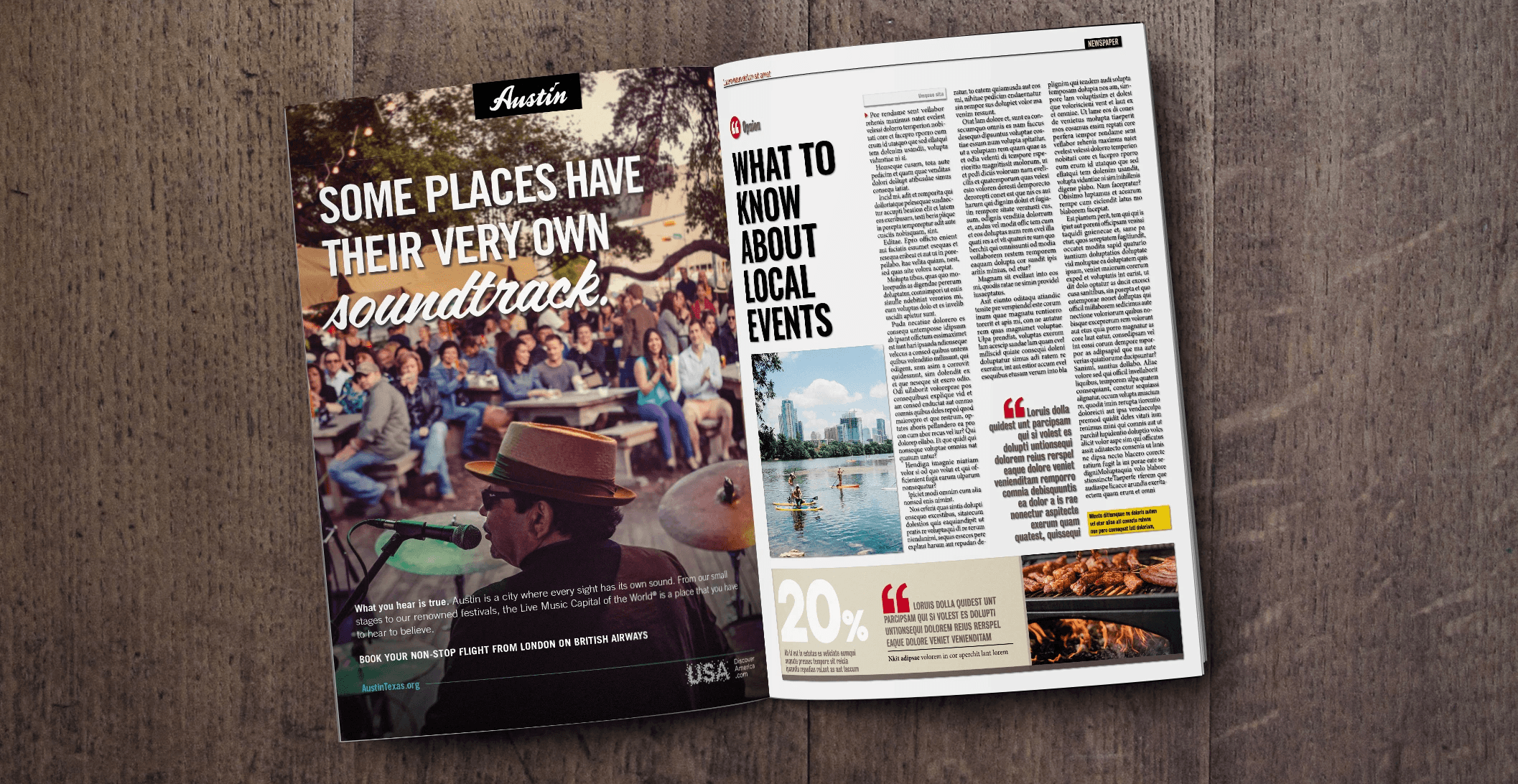 magazine full page advertisement