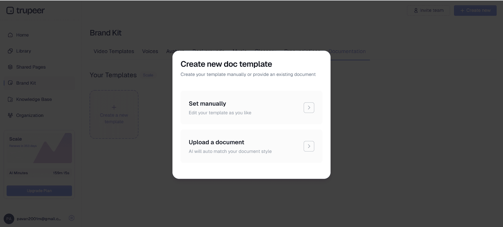 Template Application and Customization