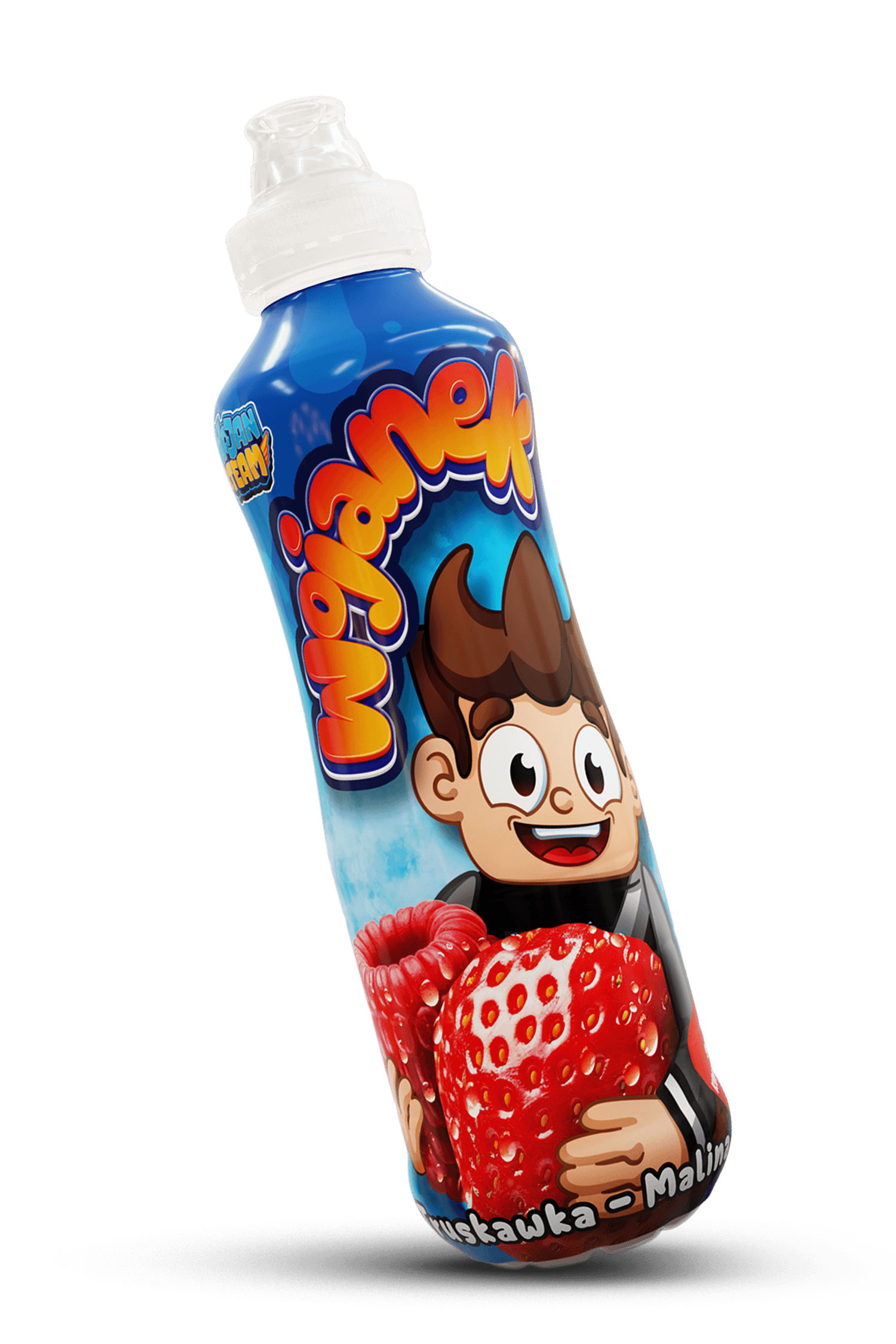 Wojanek – napój owocowy truskawka i malina w butelce