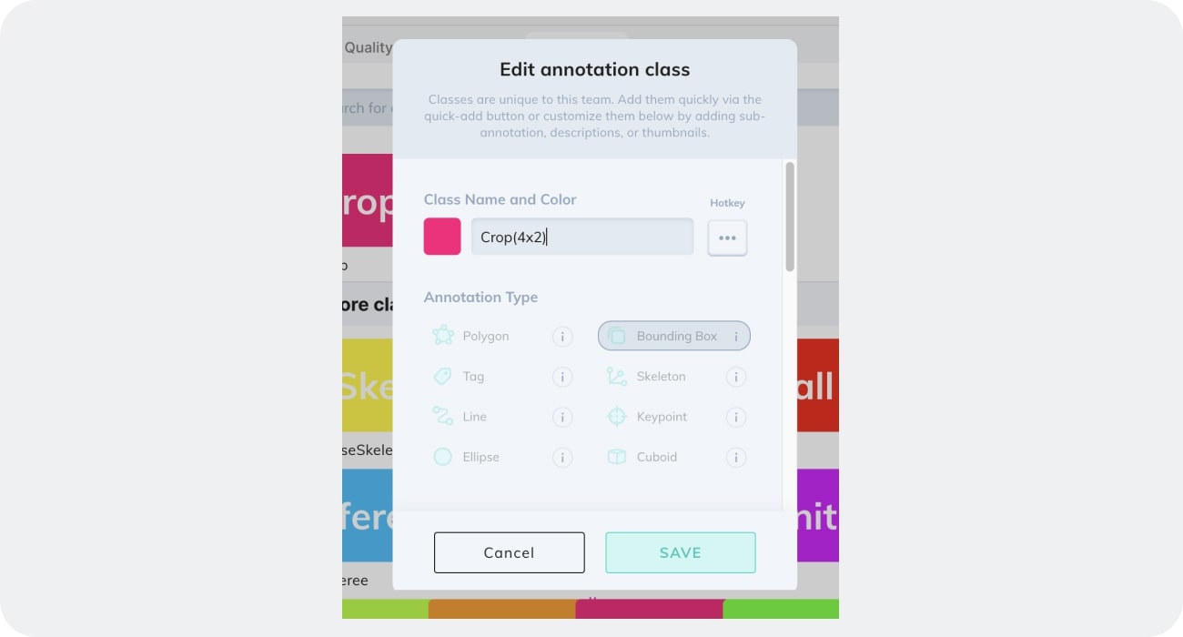 editing annotation class in v7