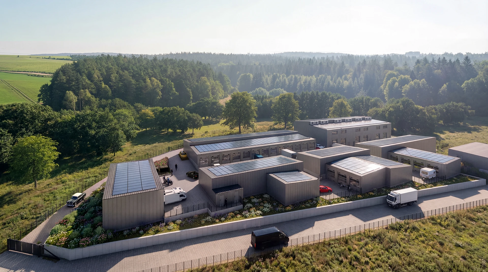 Carré Design Studios Rendering für Garagenpark