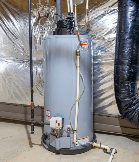 Newly installed residential boiler system in a Mississauga basement