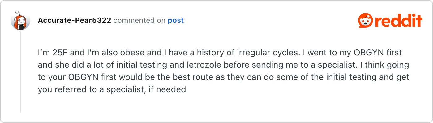 Post on Reddit